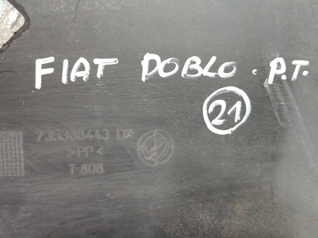 фото №10, Бампер уголок правый задняя fiat doblo i lift 05-10