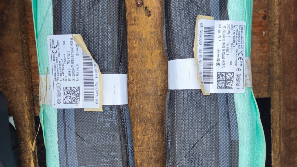 фото №11, Audi a3 8v консоль подушка безопасности приборная панель шторки безопасности ремни оригинал