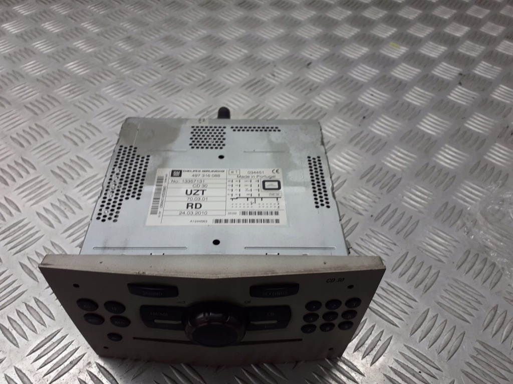 фото №3, Радио заводской opel corsa d 13357131 cd30