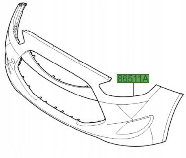 фото №1, Hyundai ix20 бампер перед