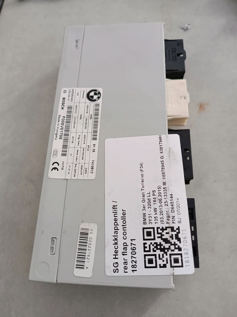 фото №1, Bmw 3 gt f34 блок управления крышки