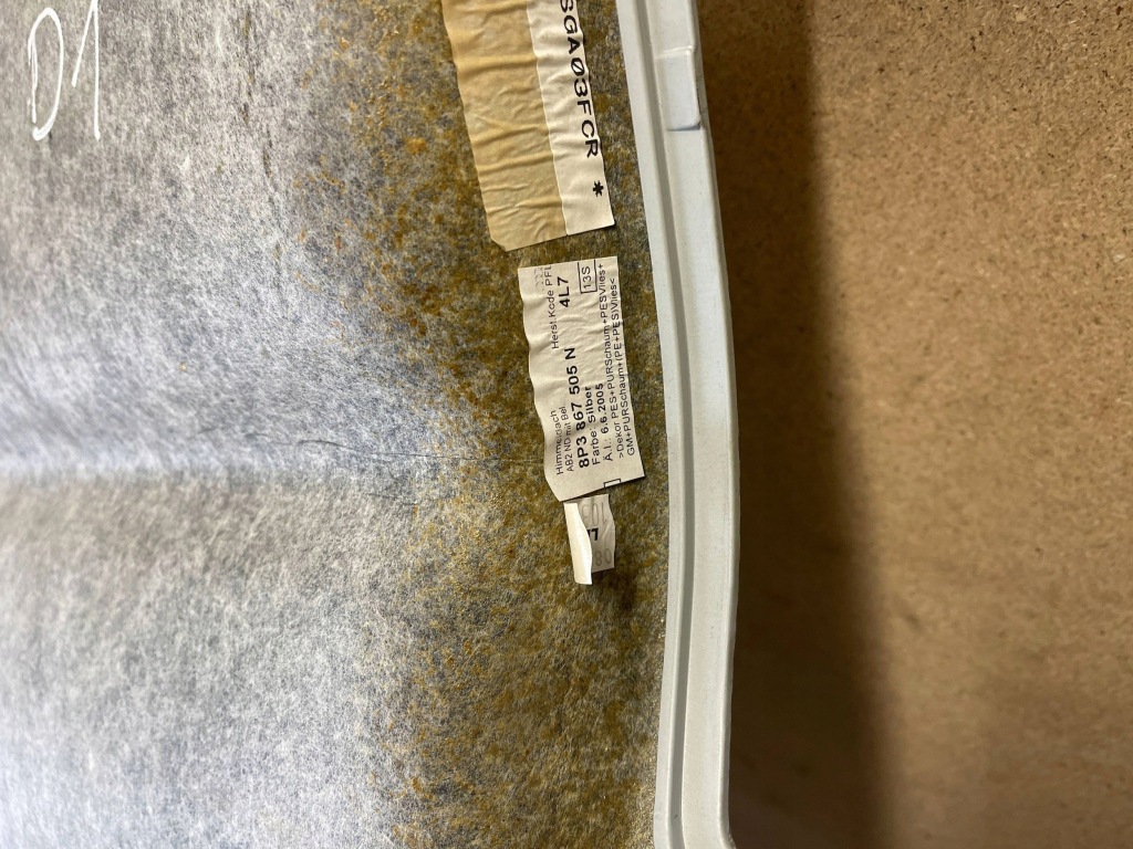 Стеля audi a3 s3 8p 8p3867505n Зі Шроту