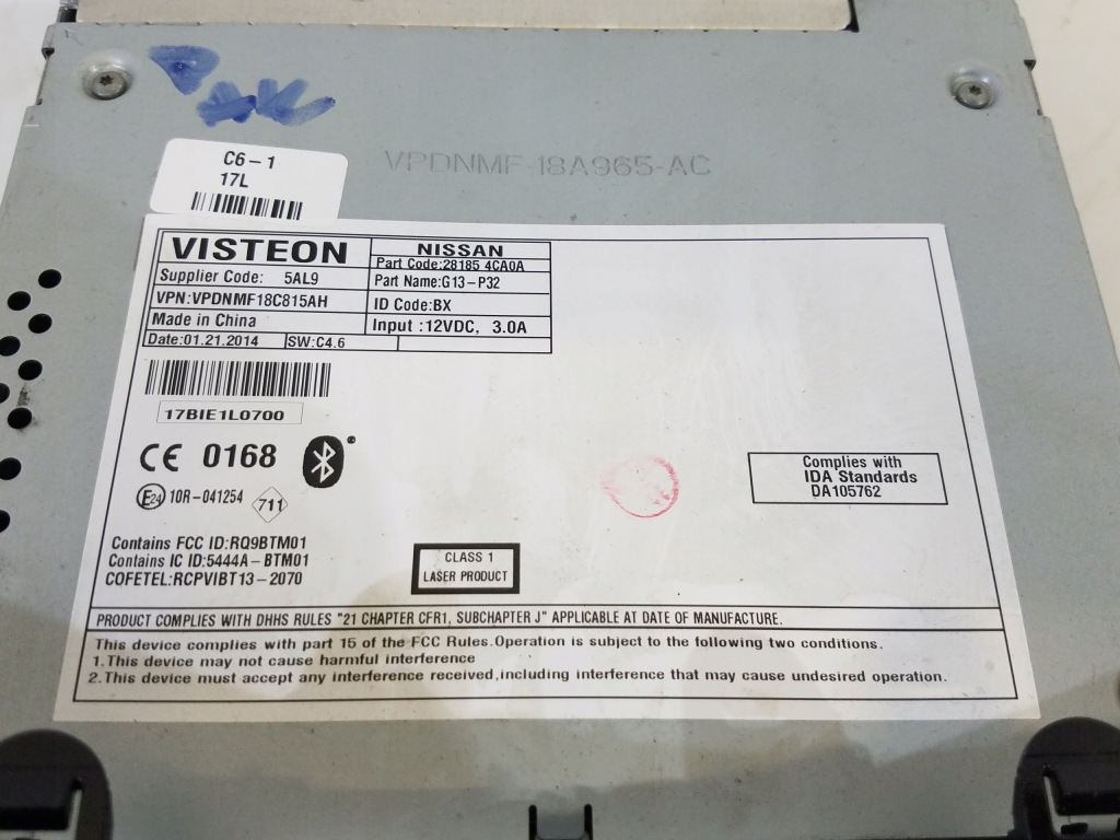 фото №3, Радио cd nissan qashqai ii j11 281854ca0a