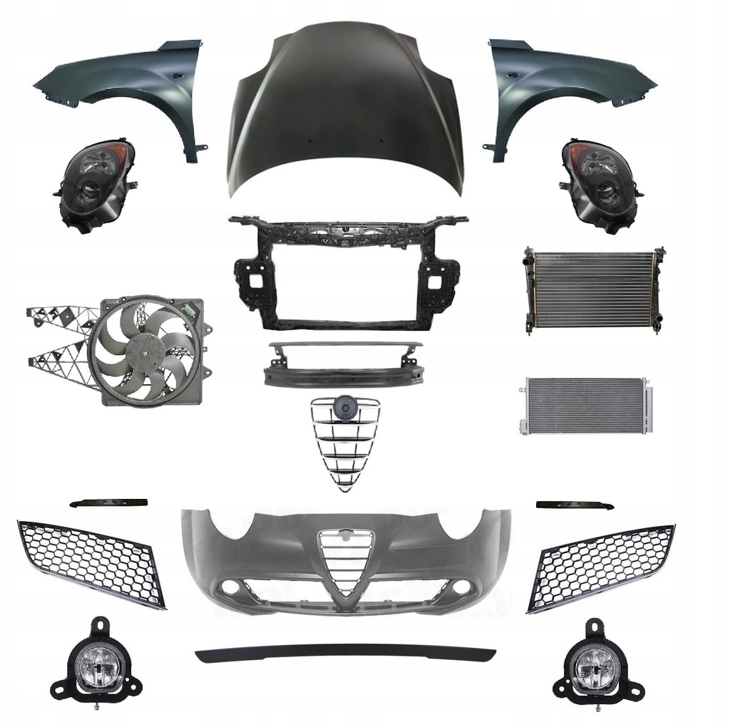 фото №1, Alfa romeo mito перед капот крыло бампер pas