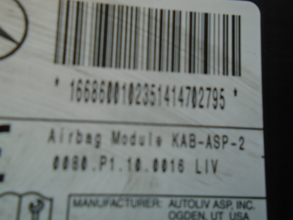 фото №4, Mercedes w166 ml подушка колінна air bag gle gl