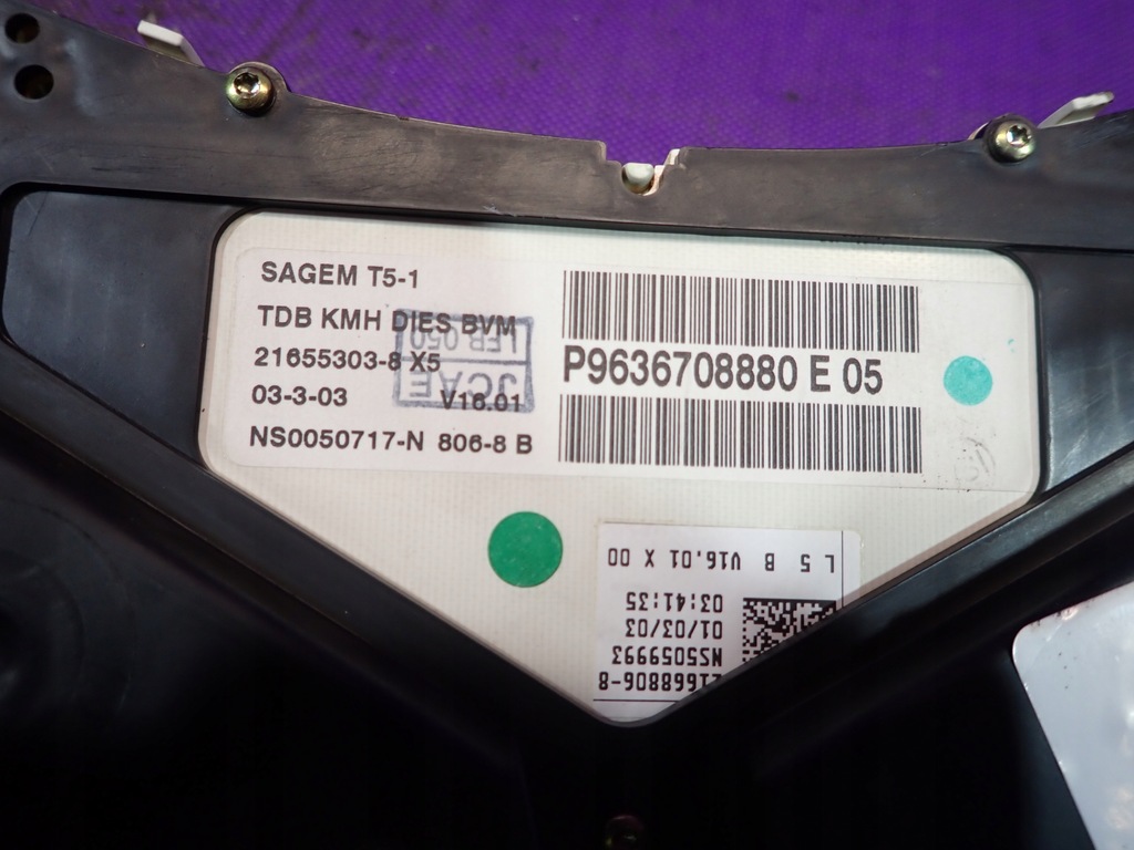 фото №4, Peugeot 307 2.0 hdi счетчик приборы p9636708