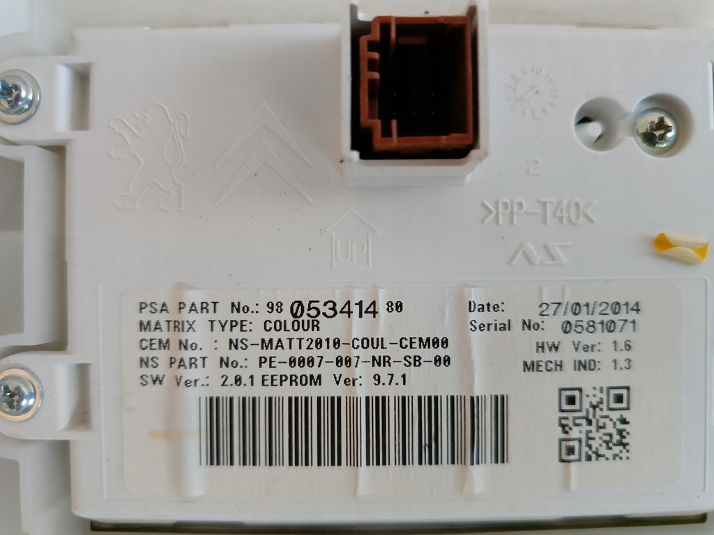 фото №8, Прилади прилади 9805396780 peugeot 2008 1.6 e-hdi