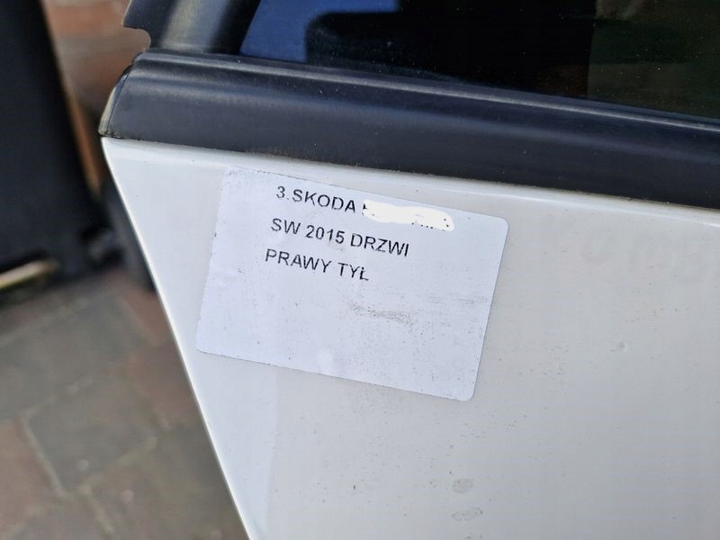фото №2, Skoda rapid двері правий задня праве задні