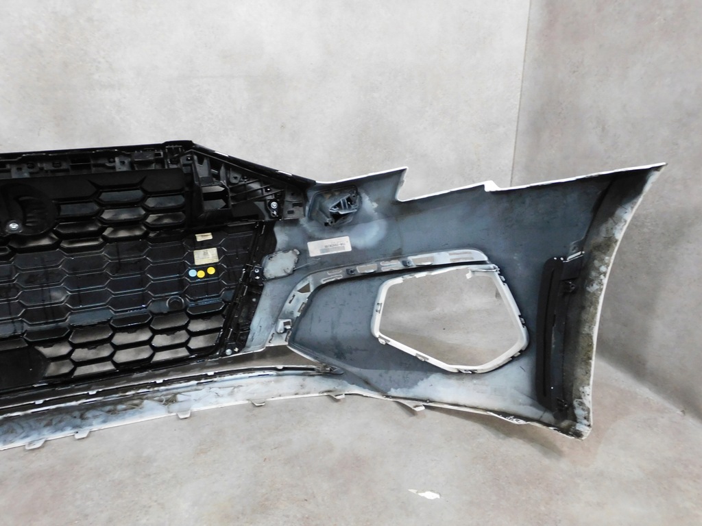 фото №14, Audi a3 8y бампер перед передний белый решётка радиатора