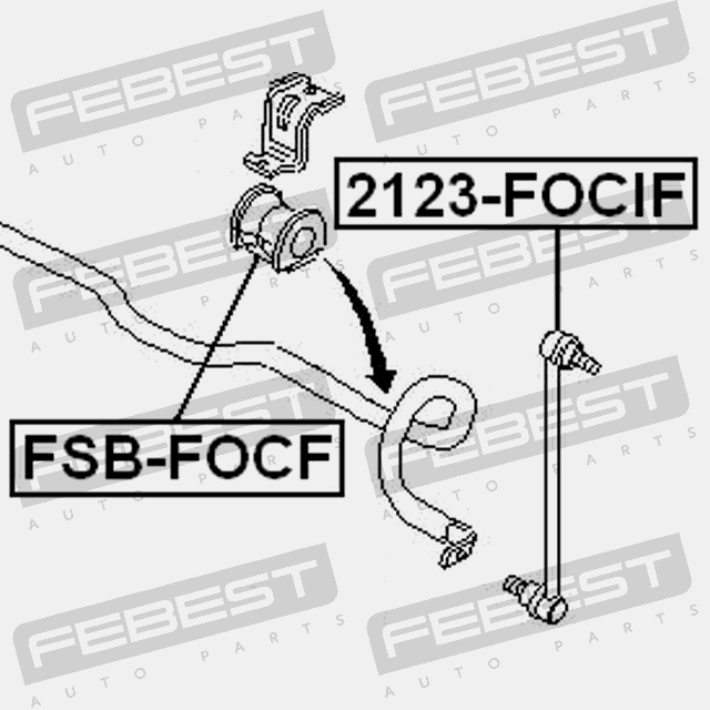фото №12, Резиновый элемент стабилизатора перед d18.3 ford focus cak