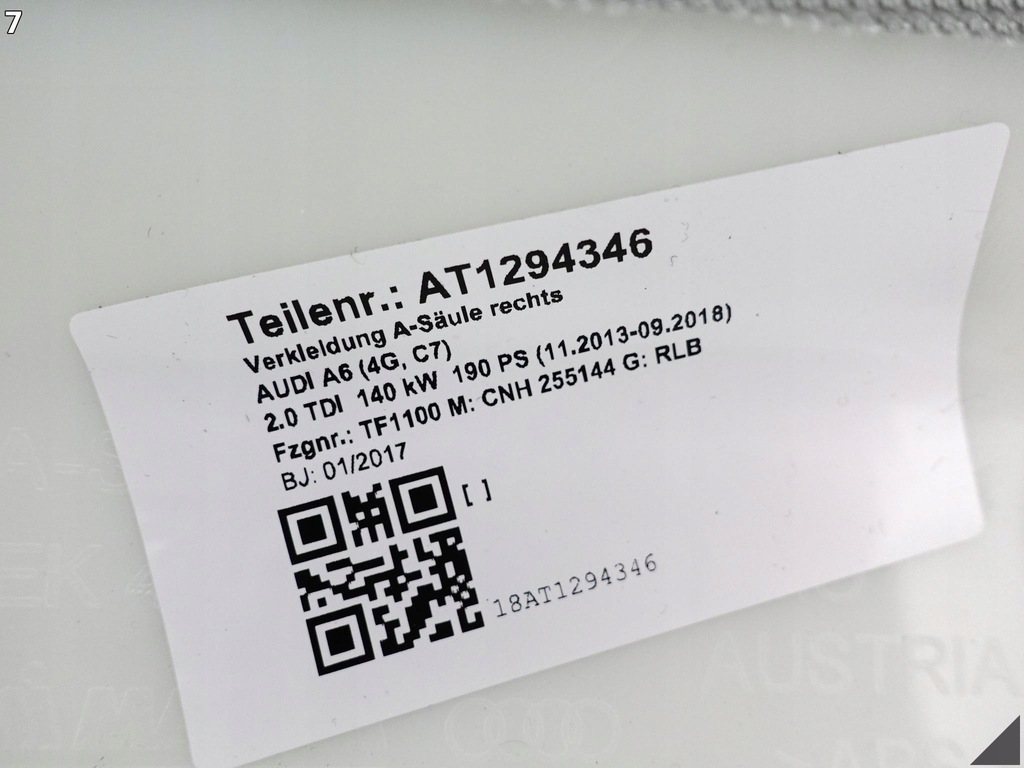 фото №8, Audi a6 s6 c7 4g0 lift 14-18 молдинг обшивка захист правого стійка a hf6