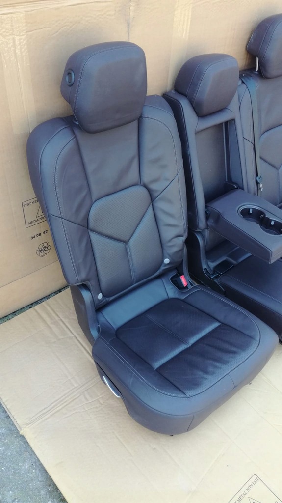 фото №14, Porsche cayenne 7p5 lift заднє сидіння задня обшивка двері перед задня тунель ідеальний стан коричневий