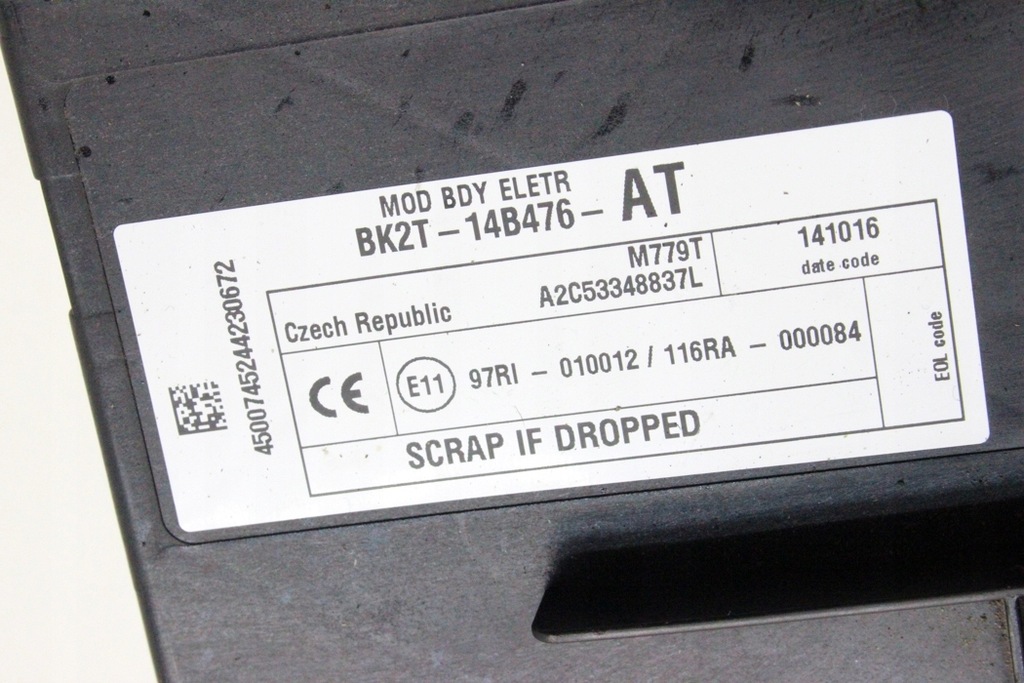 фото №14, Комплект зажигания ford transit custom bk2112a650ac 2.2l дизель 92kw 2015