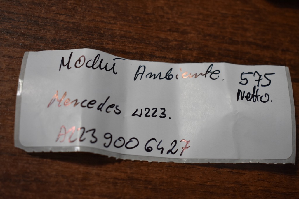 фото №4, Idealny модуль ambiente mercedes w223 1