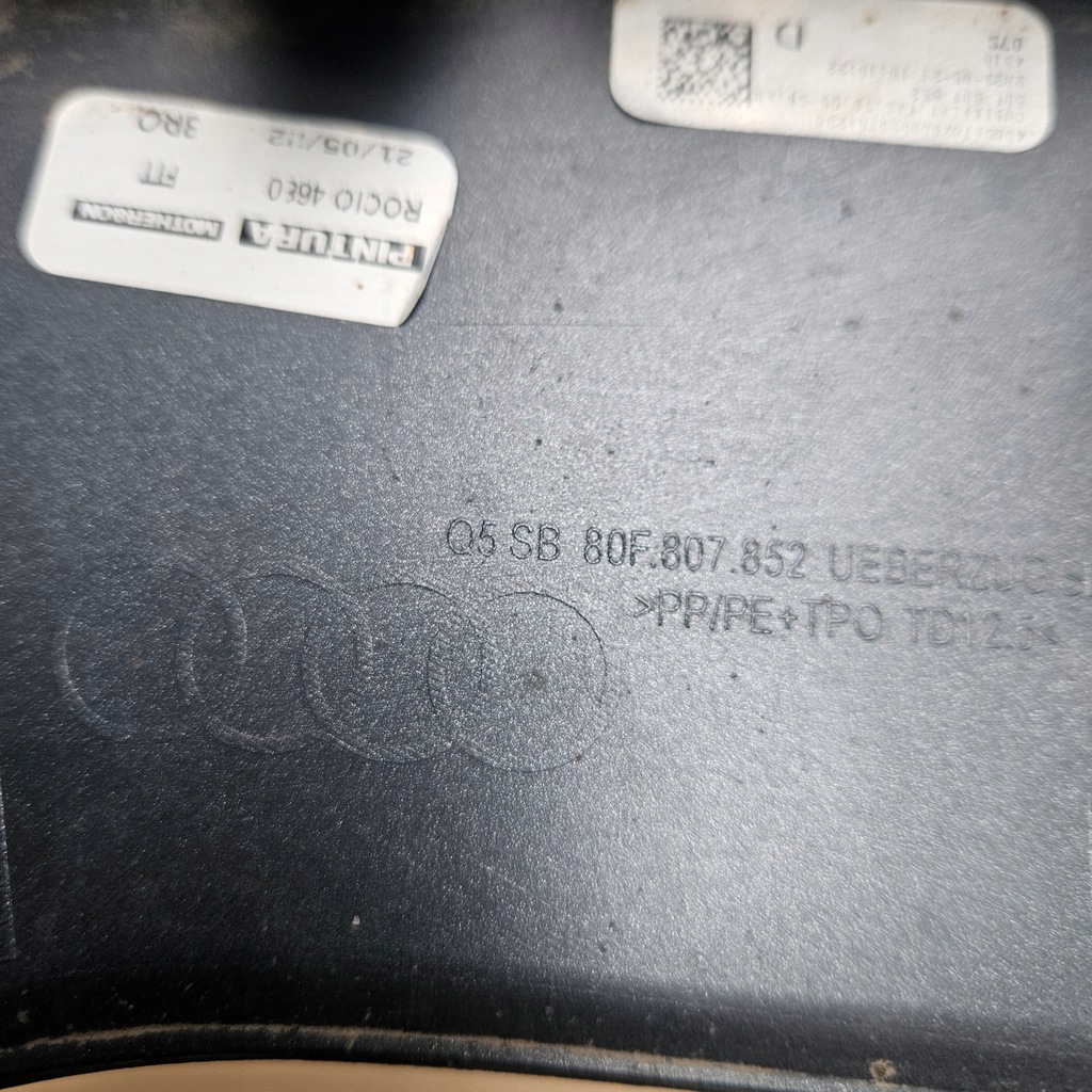 фото №13, Audi q5 sportback 80f 80f807852 решітка бампера задня обшивка права 80f807320