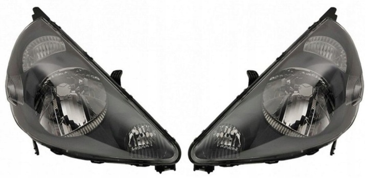 фото №1, Honda jazz 2 fit 2001-2004 фары лампы перед правая + левая комплект h4
