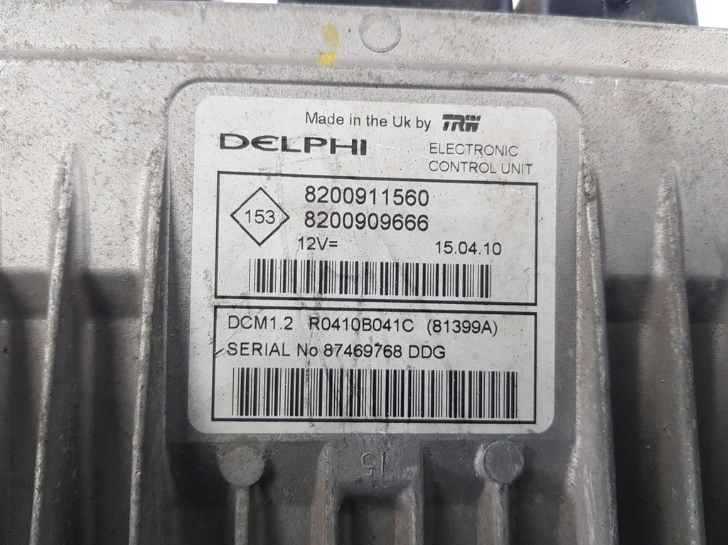 фото №8, Бортовой компьютер блок управления kangoo ii 1.5 dci 8200911560