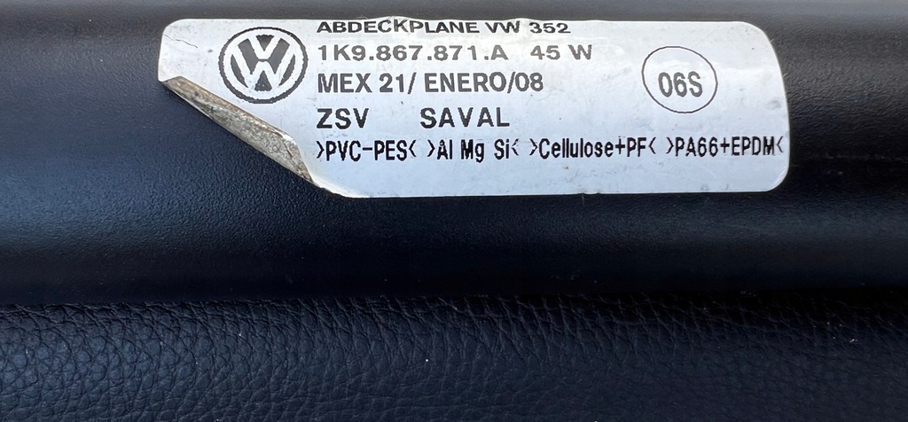 фото №9, Vw golf vi kombi шторка багажника 1k9867871a