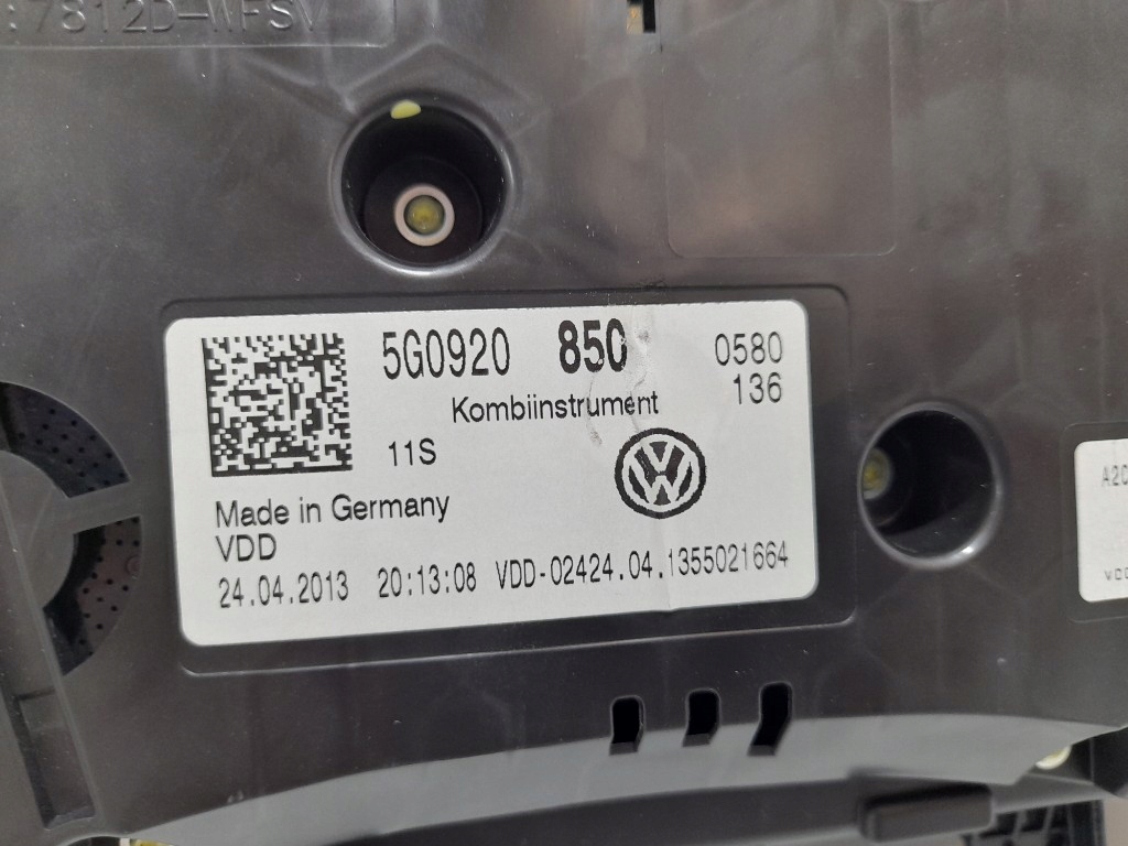 фото №9, Golf vii 2014r бензин лічильник приладова панель tachometr 5g0920850 europa super стан