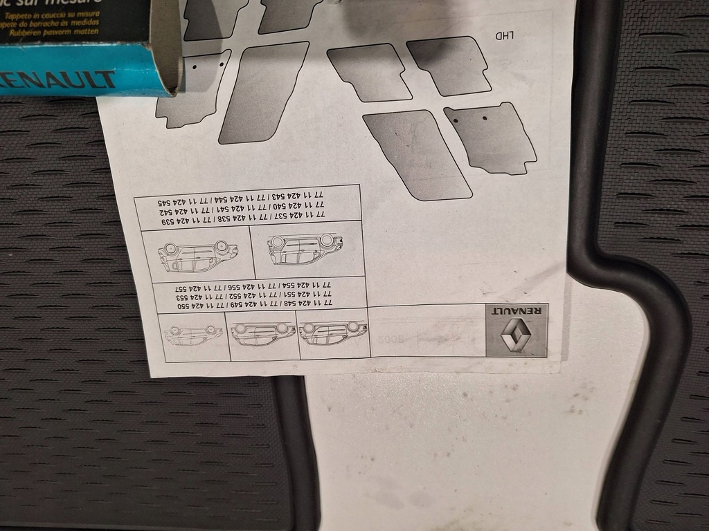 фото №8, Килимки гумові nowe 7711424545 renault modus 04-