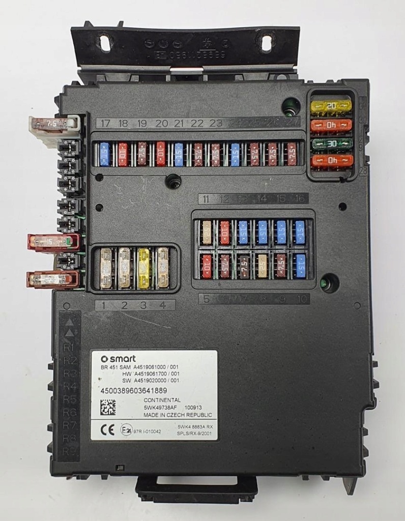 фото №1, Модуль sam коробка запобіжників smart fortwo ii 451 a4519061000