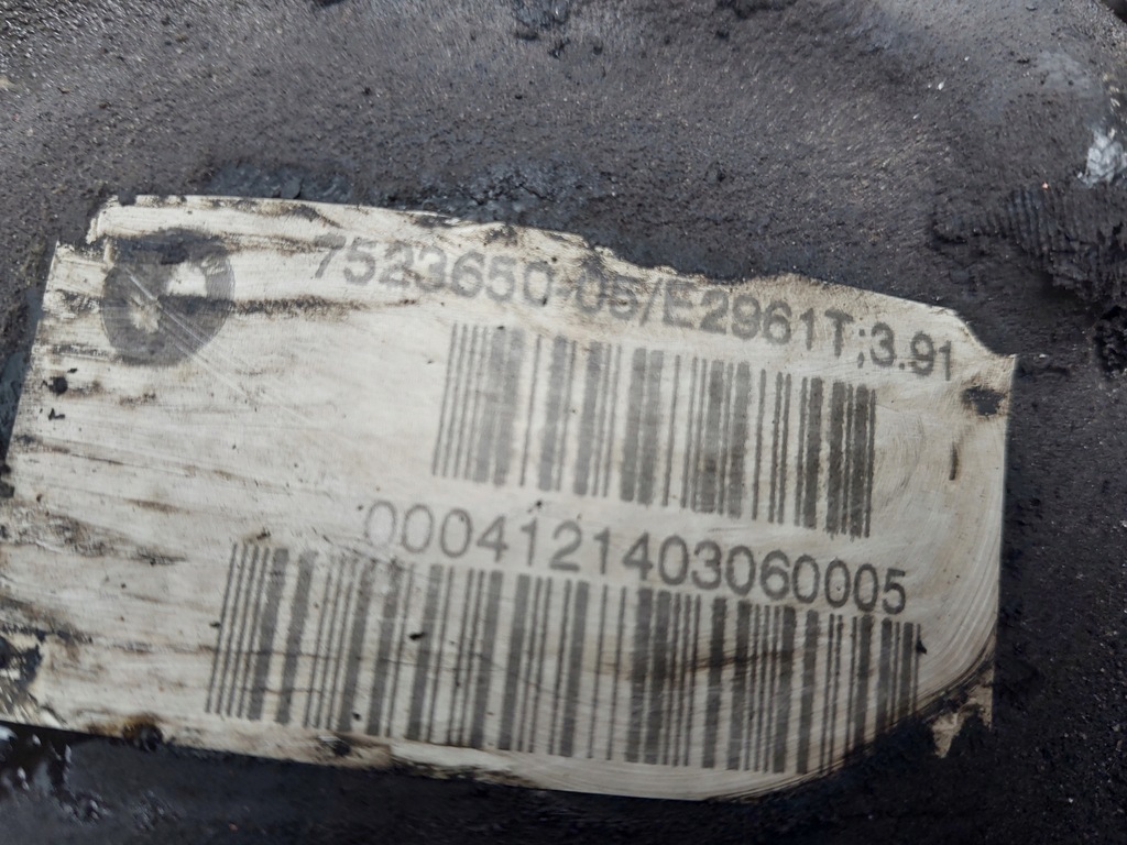 фото №5, Мост дифференциал перед 7523650 1428832 1428835 3.91 bmw x3 e83 2.5i