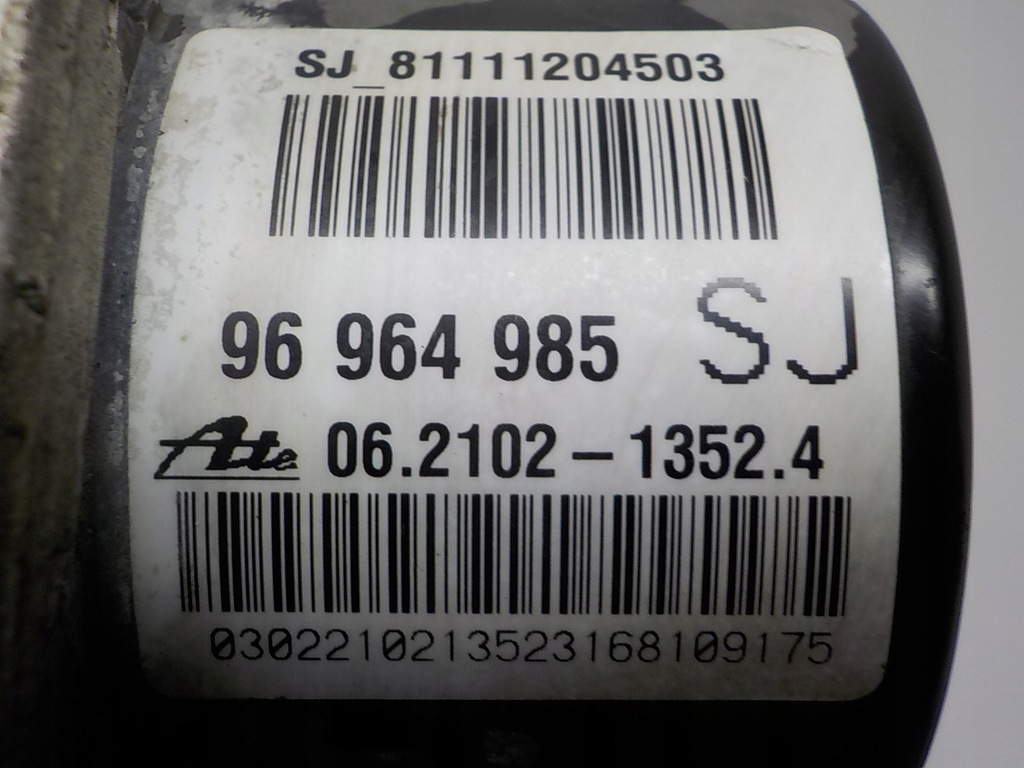фото №8, Chevrolet aveo ii насос abs 96964985 sj 06.2102-1352.4 06.2109-5600.3