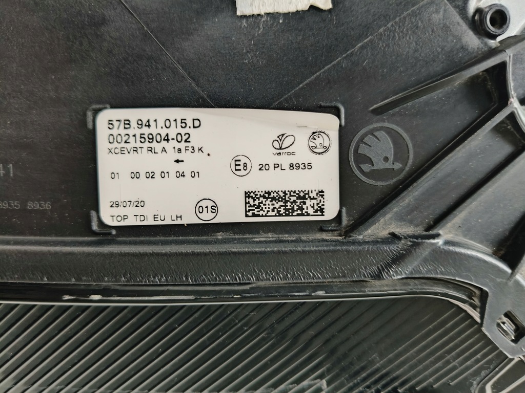 фото №9, Лампа ліва фара skoda karoq 57a 17- full led