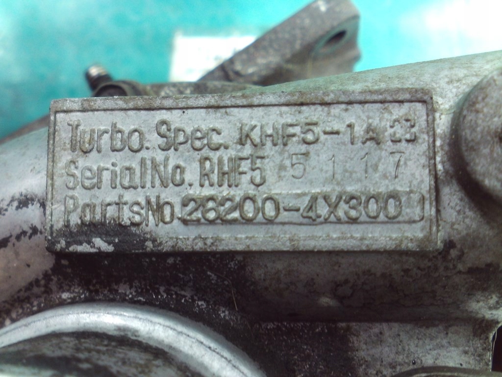 фото №7, Kia carnival i 2.9 crdi турбонагнетатель турбина turbo 262004x300