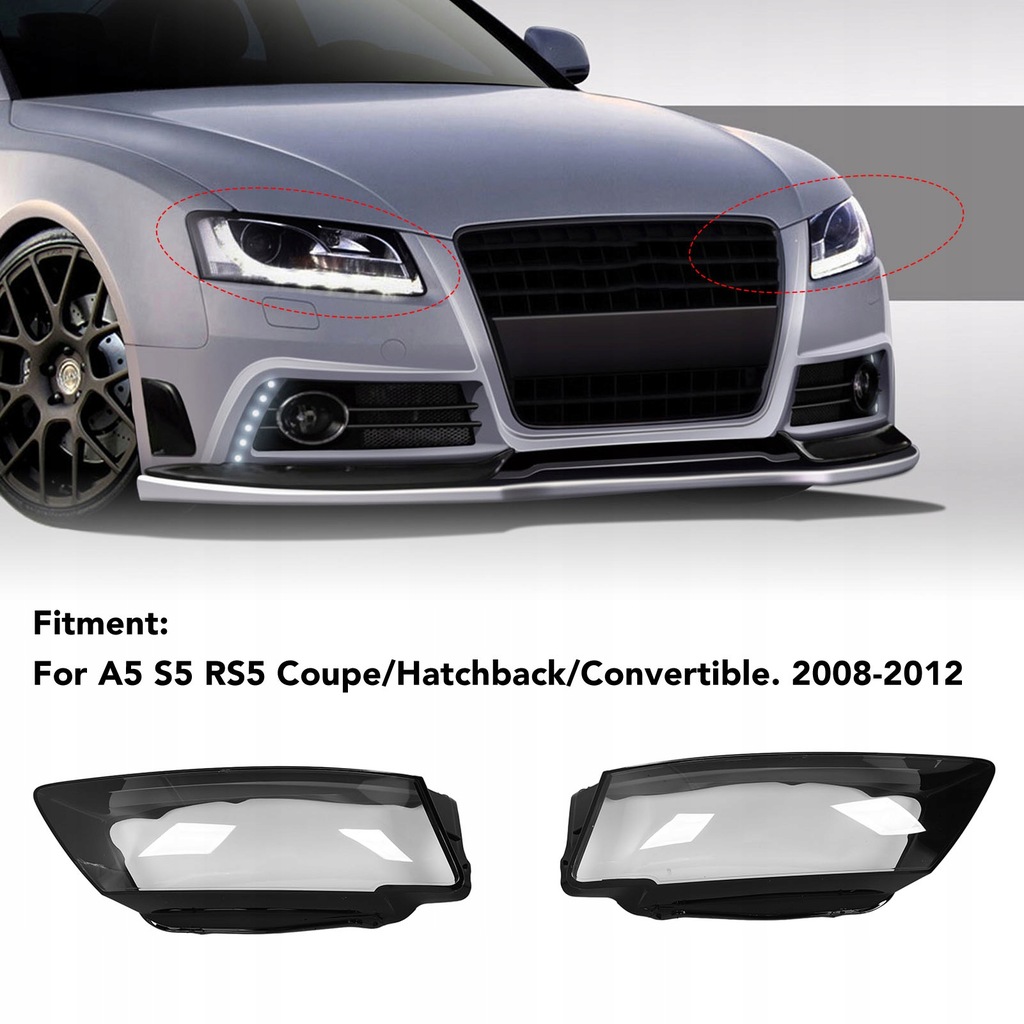 фото №14, 1 пара защита линзы фара 8t0941030 левая правая прозрачный защита