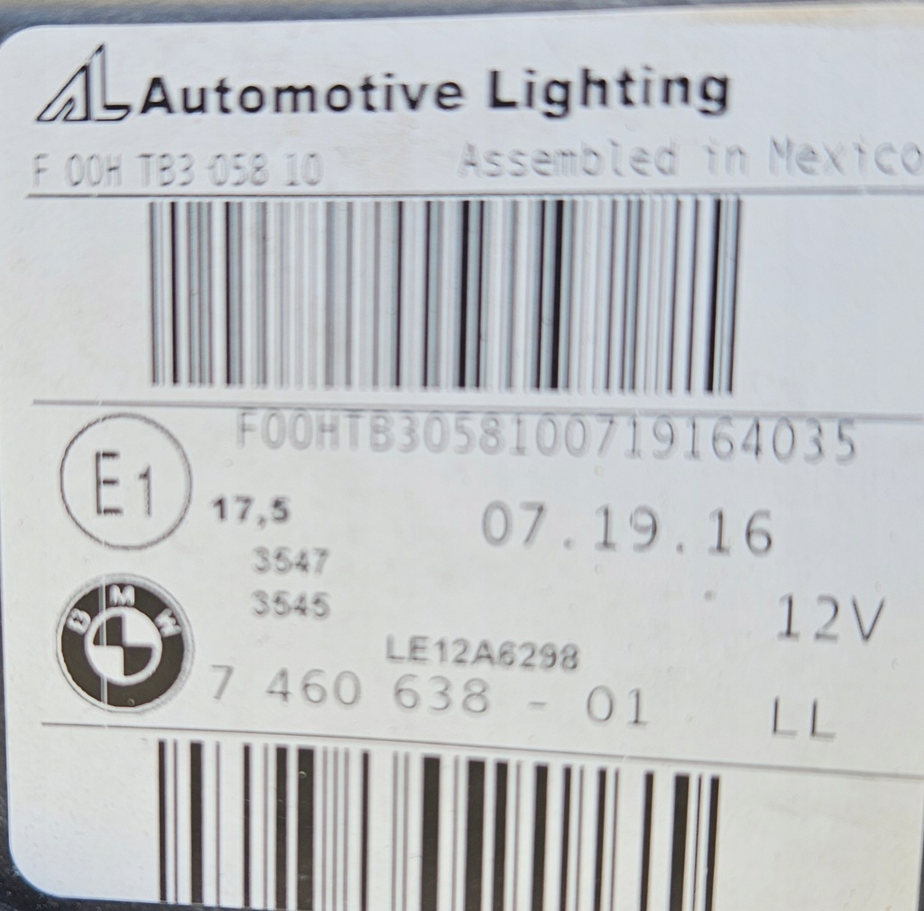 фото №7, Bmw x3 f25 lci 14-17 лампа права bi ксенон dynamic 7460638