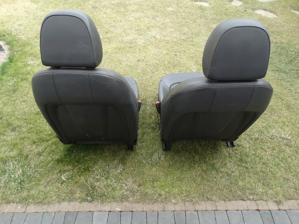 фото №7, Audi a4 b8 sedan 08-15 сидіння заднє сидіння czarna шкіра підлокітник обшивки