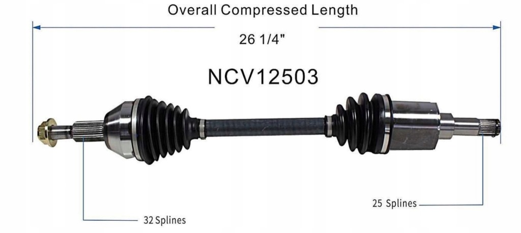 Купити Привідний вал привідна передня ліва dodge grand caravan 2008-2010