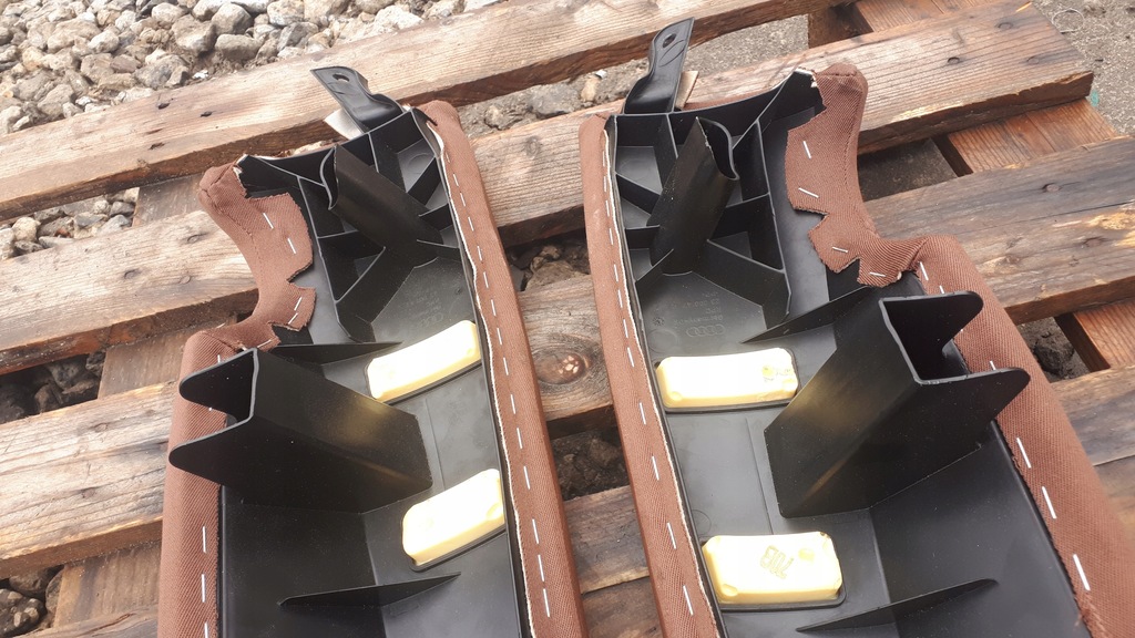 фото №11, A6 c7 4g a7 обшивка сиденье задняя левый правый кожа 2x