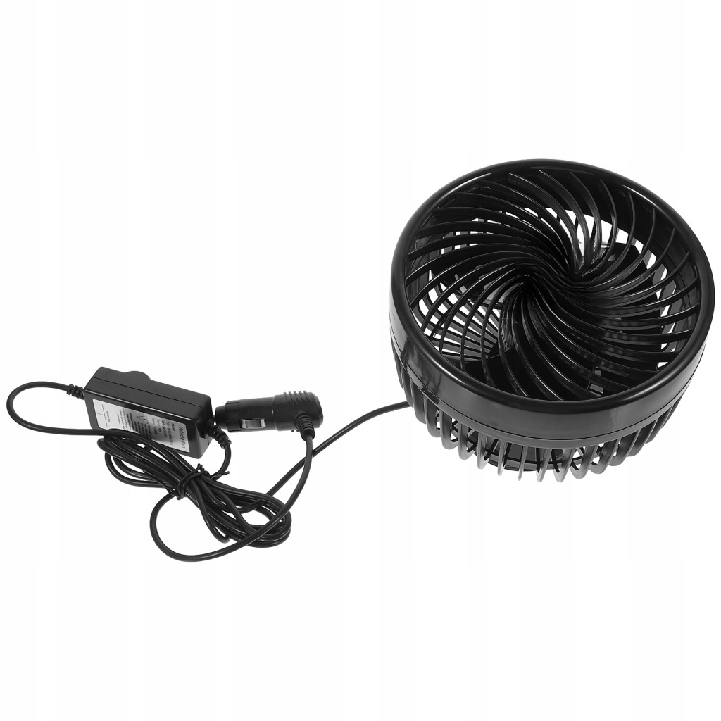 фото №1, Letni вентилятор зарядный 12 v вентилятор 6 cali