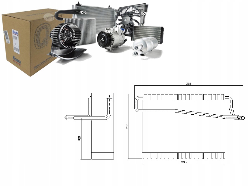 фото №1, Випарник кондиціонера [nissens]