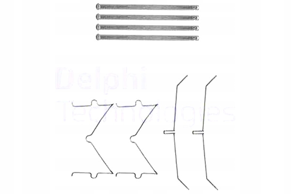 фото №2, Delphi lx0627 набір аксесуари, гальмівні колодки гальмівні