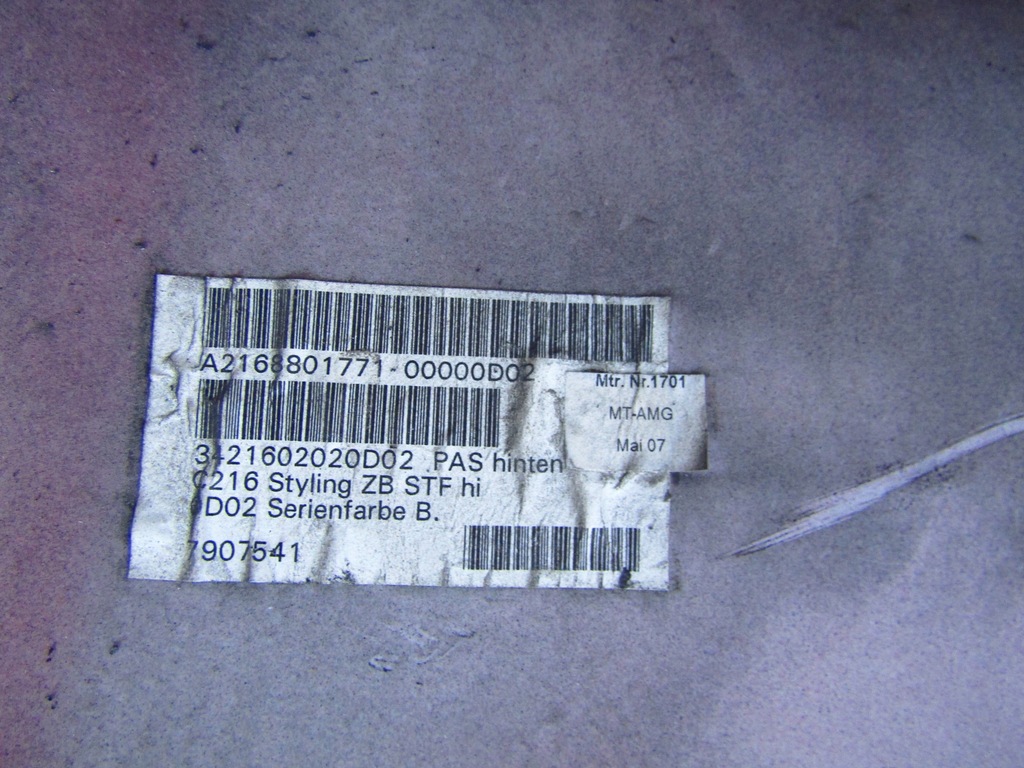 фото №15, Бампер задня mercedes cl w216 amg pdc i bez pdc