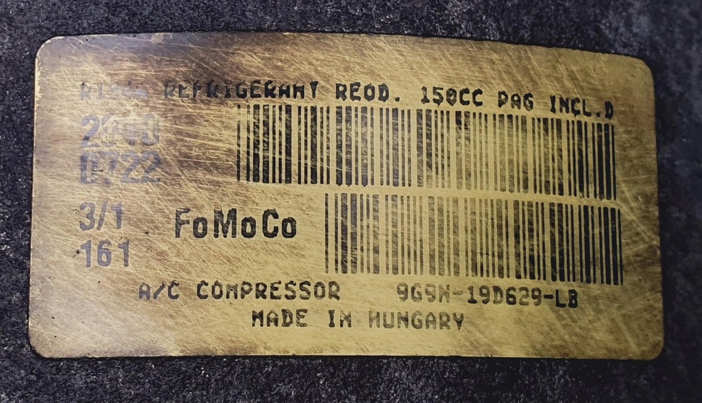 фото №6, Компрессор кондиционера ford mondeo mk4 2.0