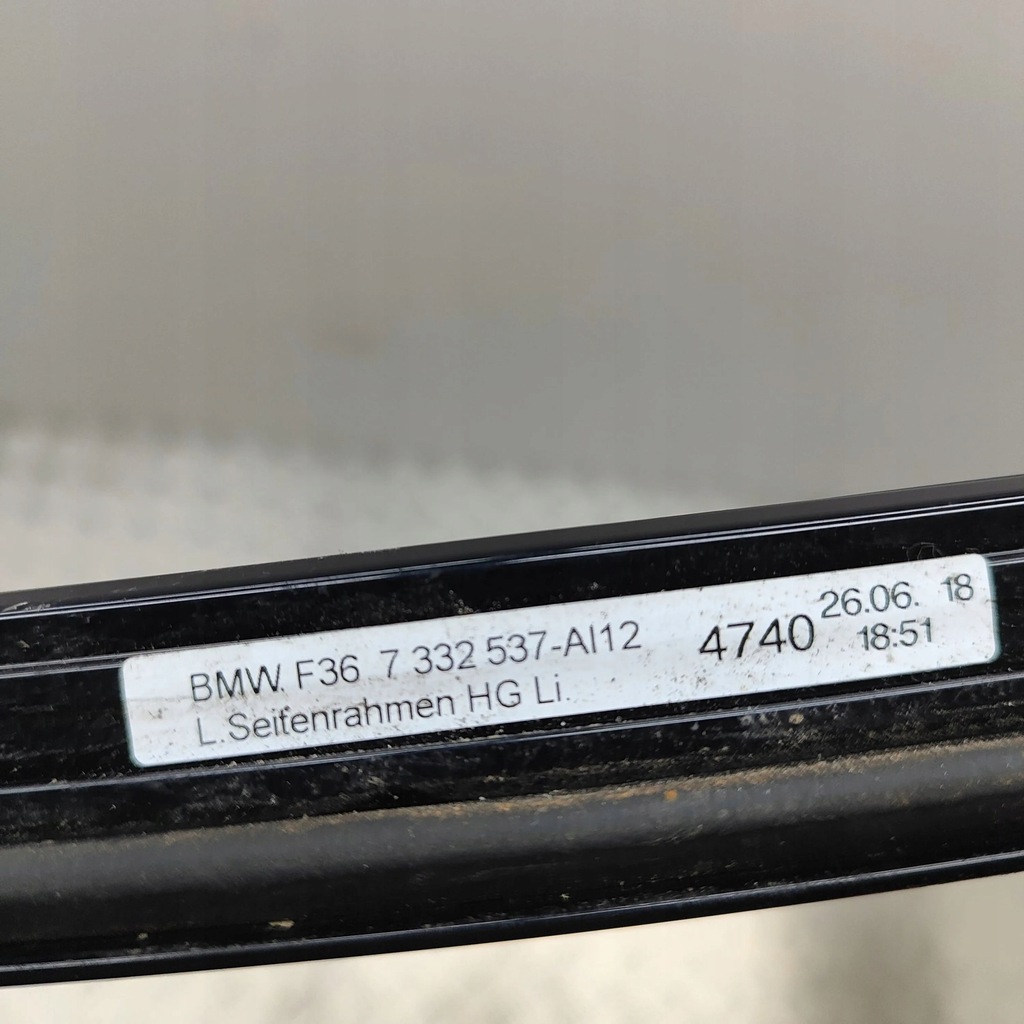 фото №7, Bmw 4 f32 f33 2015 левая сторона молдинг кровельная