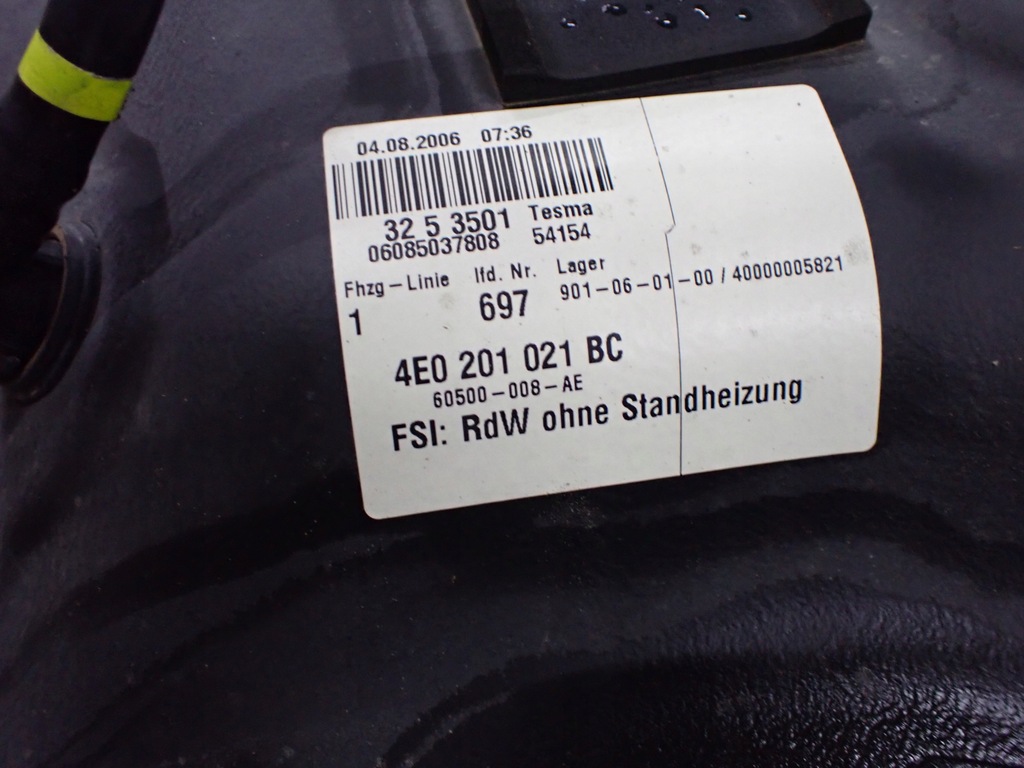 фото №9, Бак топлива с модуль насоса audi a8 s8 d3 5.2 4e0201021bc 4e0906093b