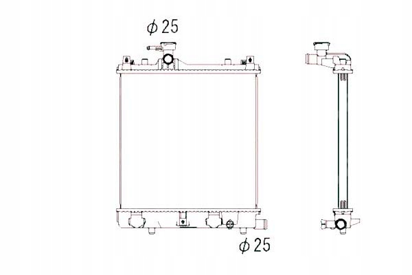 фото №1, Nrf радиатор wody suzuki wagon r 1.0 ma61 em