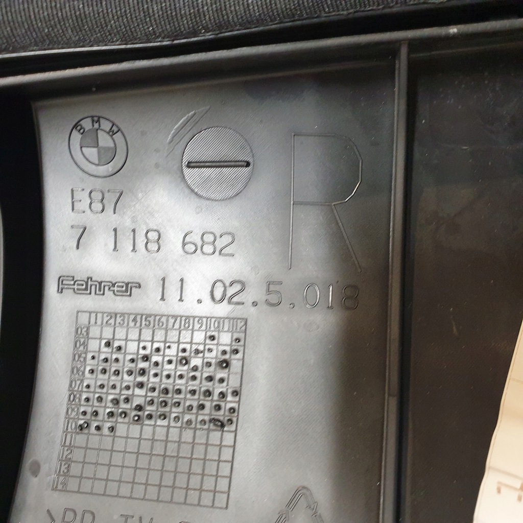 фото №11, Спинка сидіння задній підголівники pas bmw 1 e87 оригінальний номер