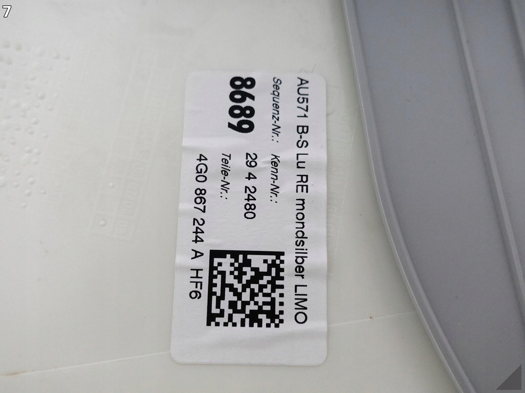 фото №8, Audi a6 s6 4g0 lift 10-18 оббивка захист обшивка правого стійка b решітка