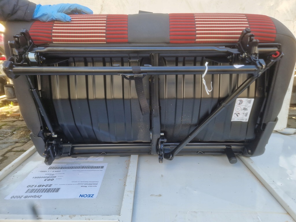 фото №10, Vw caddy 10- сидіння сидіння 2 легкові задня задні 2 ряд складний 2k5883105 pas