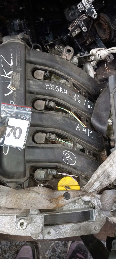 фото №1, Двигатель голый блок двигателя 1.6 16v renault k4m812