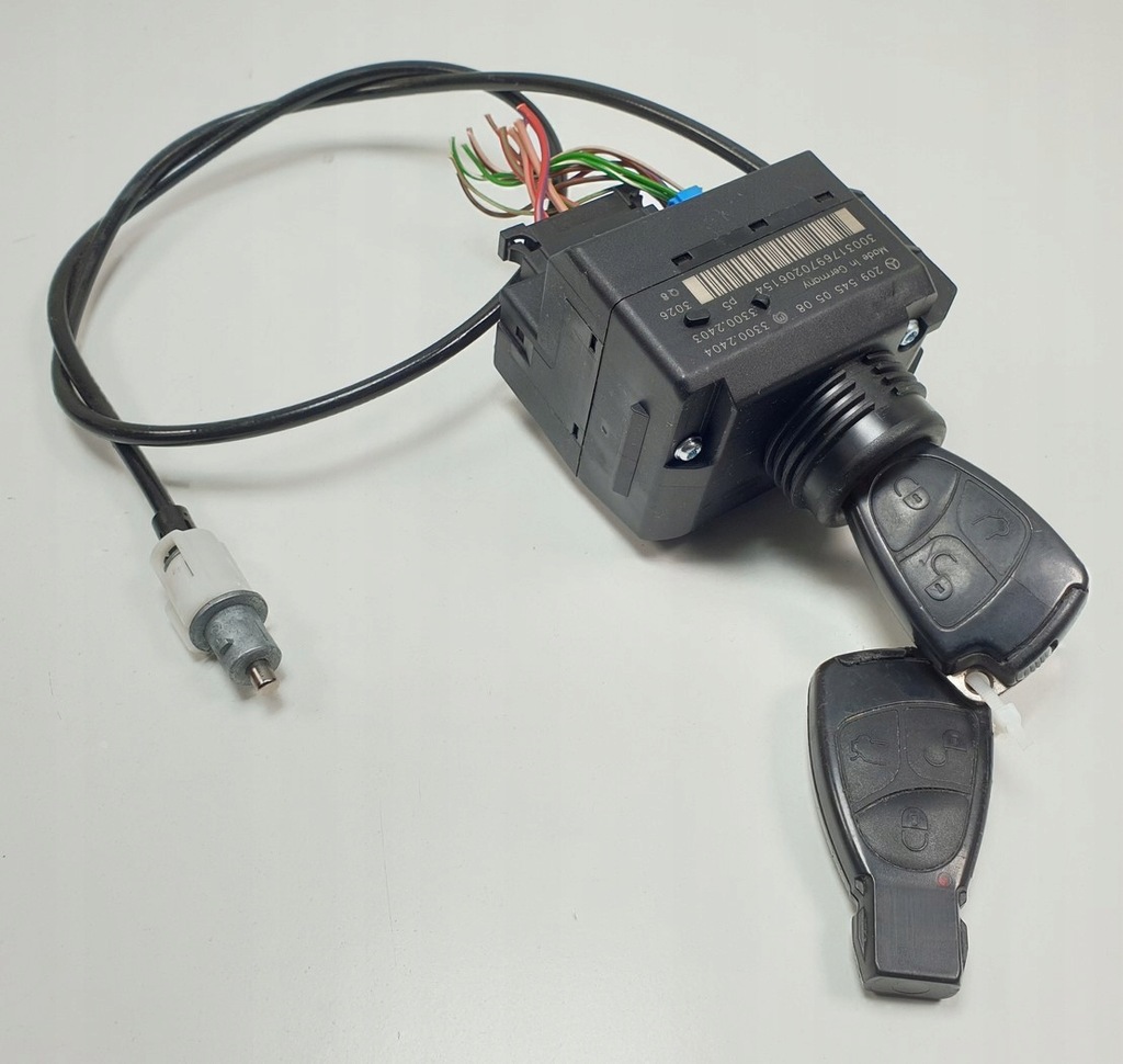 фото №1, Замок зажигания ключи mercedes w209 2.6 v6 2095450508