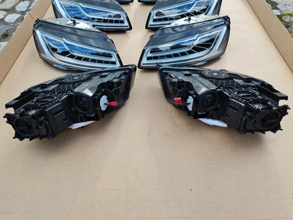 фото №8, Audi a8 4h kpl. лампа перед лампы левая правая 4h0941773b 4h0941774b