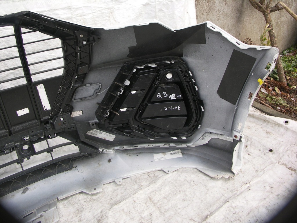 фото №13, Audi q3 83a s-line 18 - бампер передній решітка радіатора