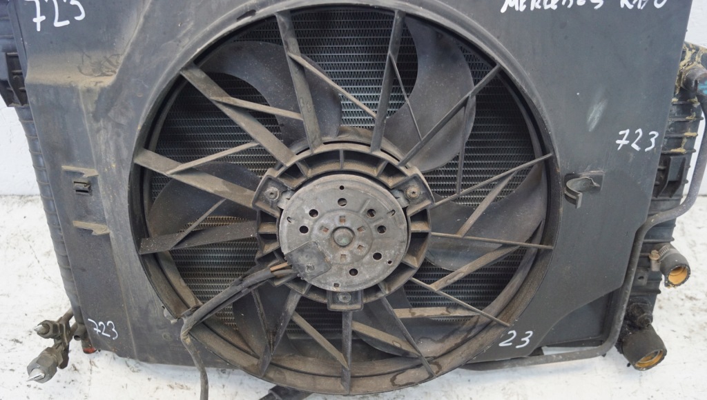 фото №8, Mercedes r170 slk радіатор вентилятор